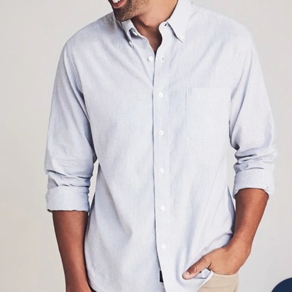 Faherty Other - Faherty Stretch Oxford Striped Button Down Shirt Men's Size Large